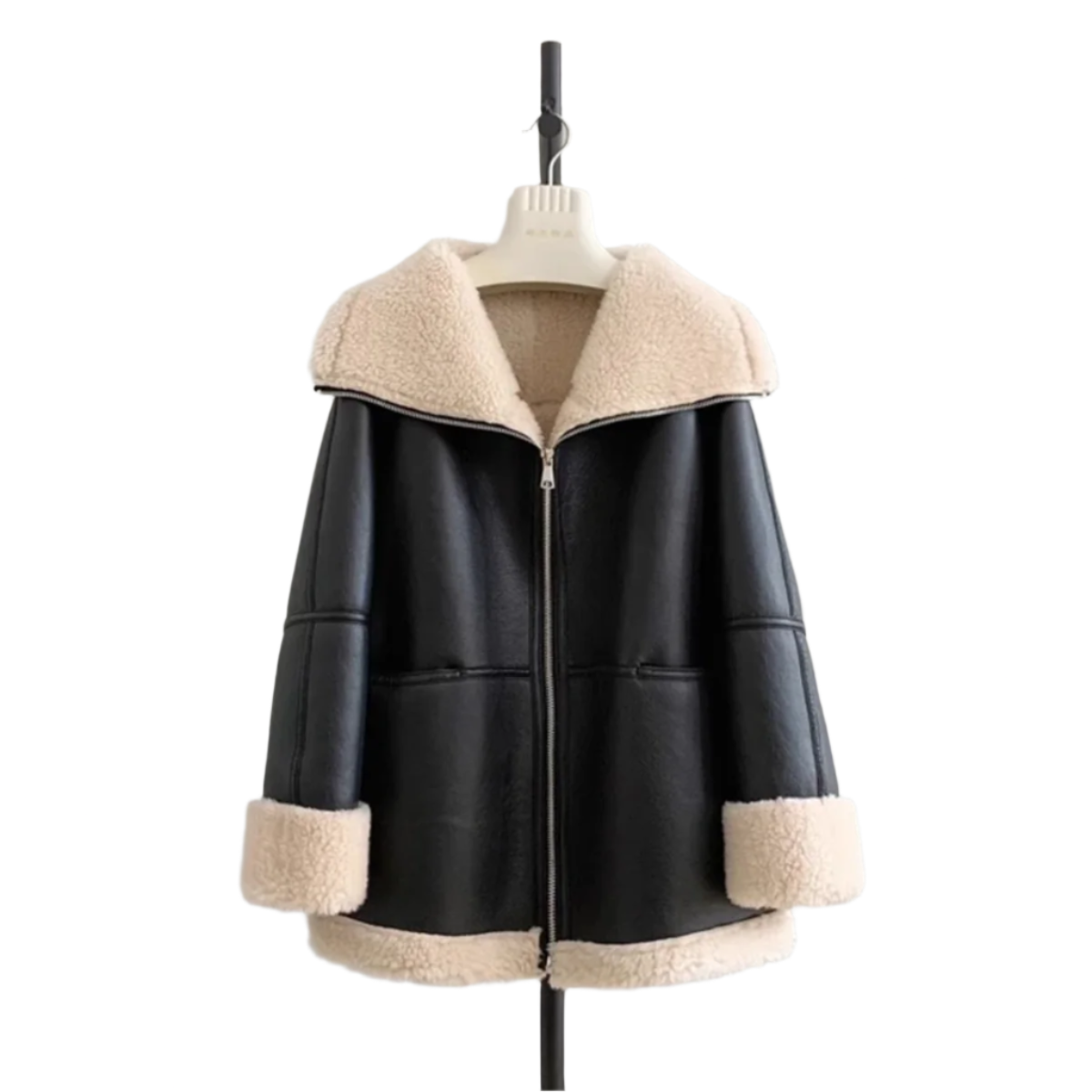 Giacca Oversize in Pelle Noélie