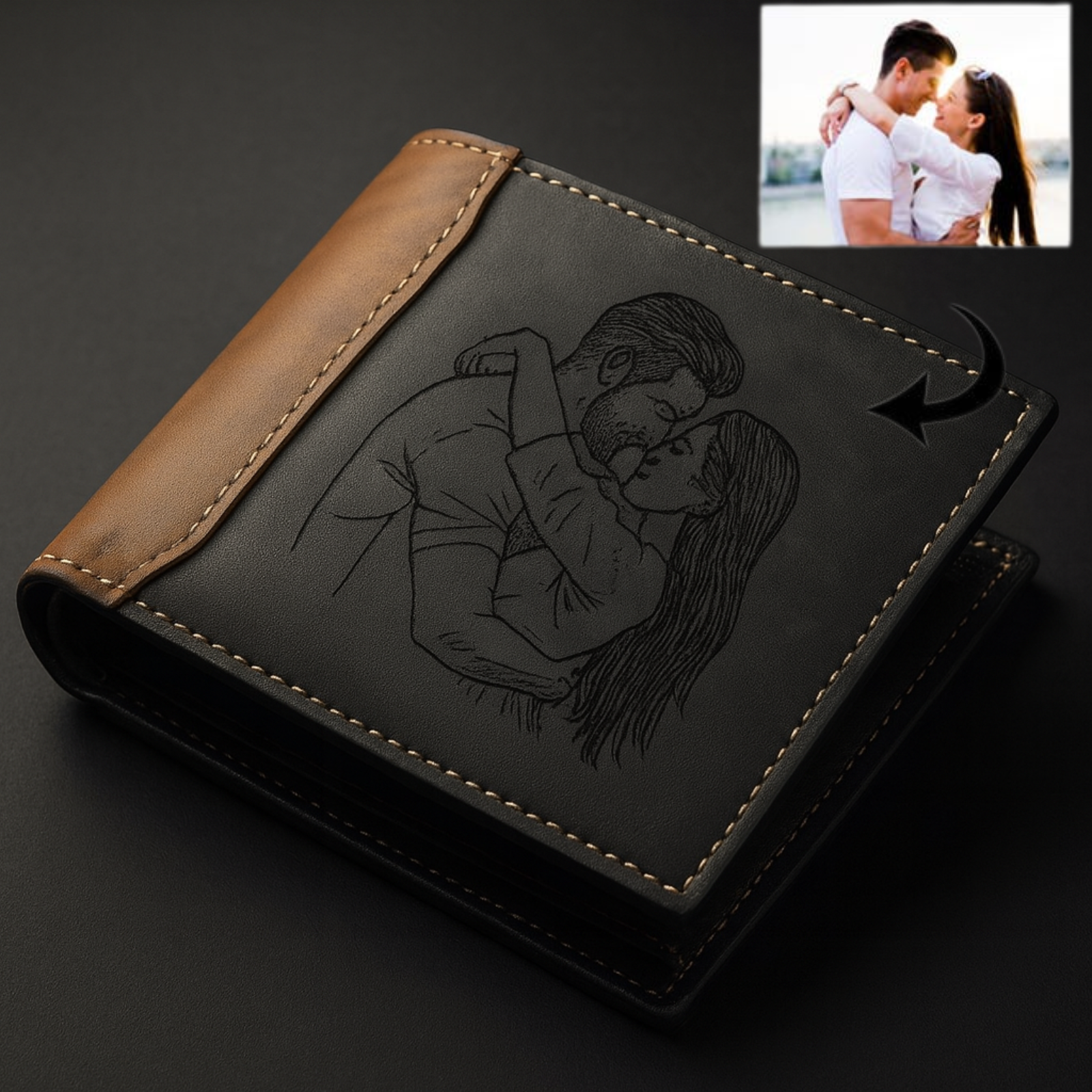 Portafoglio in Pelle Slim Personalizzato – Fatto a Mano e Inciso su Misura