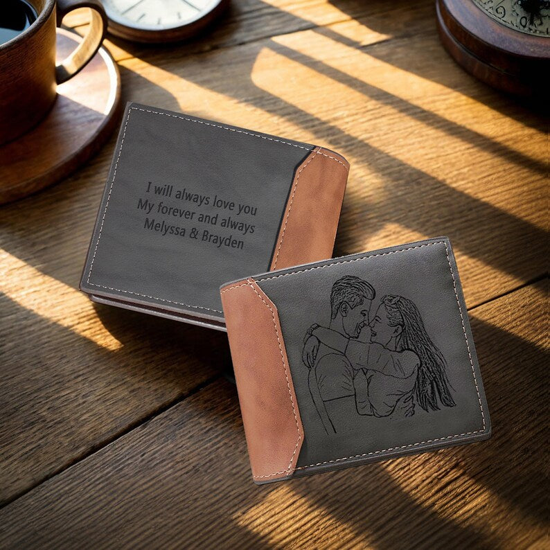 Portafoglio in Pelle Slim Personalizzato – Fatto a Mano e Inciso su Misura