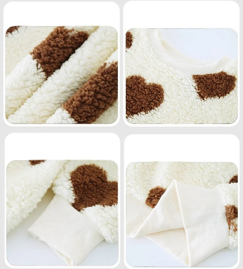 Maglione a Forma di Cuore